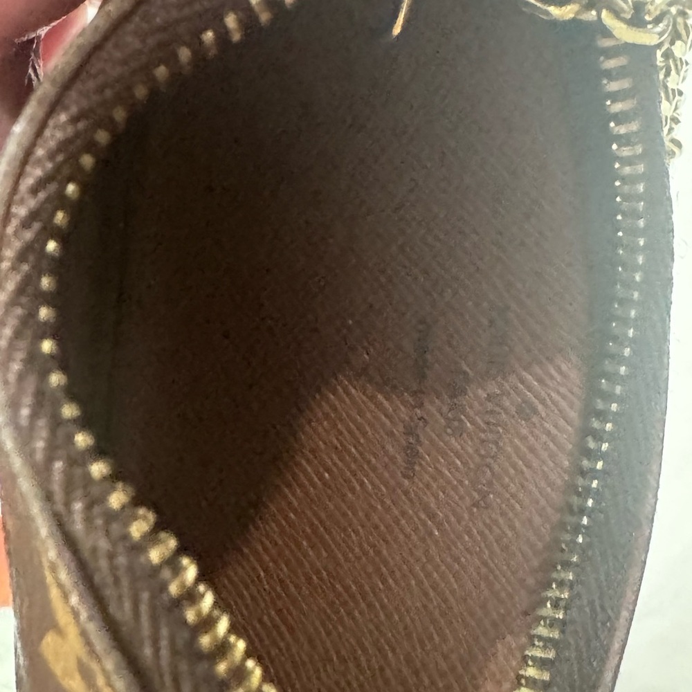 Louis Vuitton Monogram Coin Pouch in Brown and Tan - Picture 4 of 8